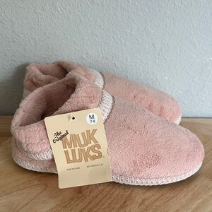 Muk Luks Rita Full Fit Washable Womens Memory Foam Slip-On Slippers